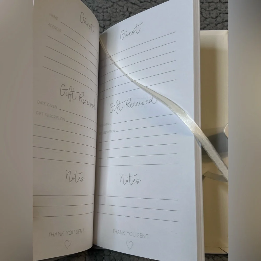 Paper Destiny Wedding Day Gift Log White And Gold New With Tags